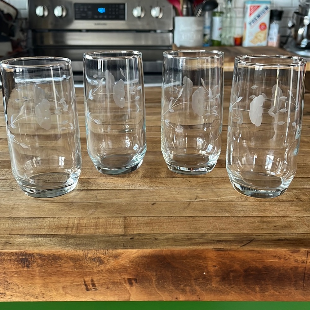 Princess House Crystal Heritage Juice Glasses